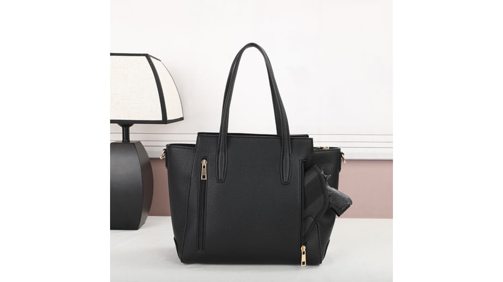 VISM BW2810 PU Leather Purse, Black, BW2810B