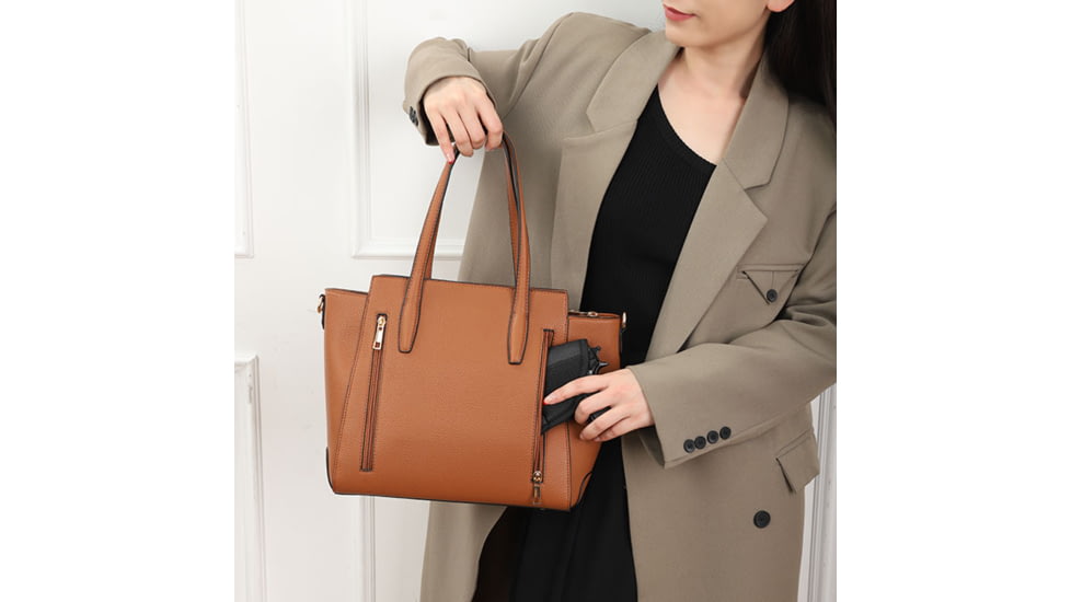 VISM BW2810 PU Leather Purse, Brown, BW2810BR