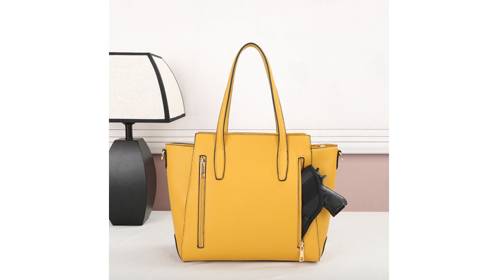 VISM BW2810 PU Leather Purse, Yellow, BW2810Y