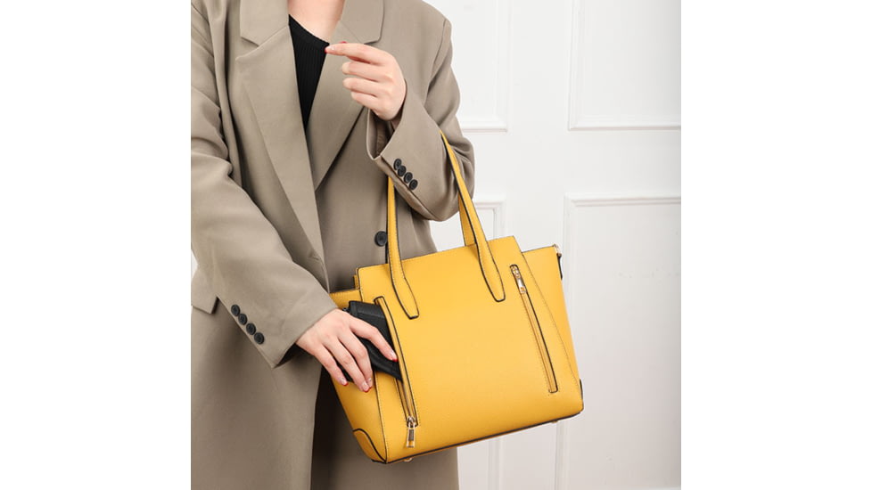 VISM BW2810 PU Leather Purse, Yellow, BW2810Y