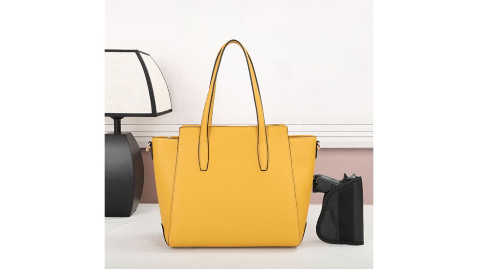 VISM BW2810 PU Leather Purse, Yellow, BW2810Y