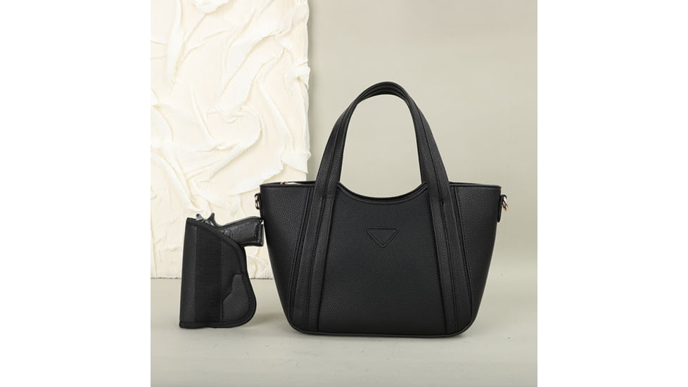 VISM BW3802 PU Leather Purse, Black, BW3802B