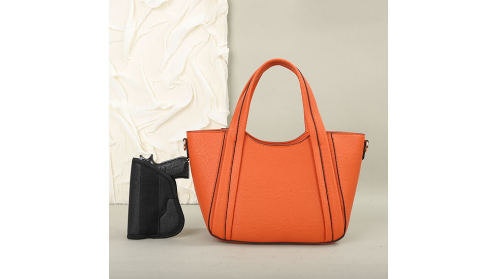 VISM BW3802 PU Leather Purse, Orange, BW3802OR