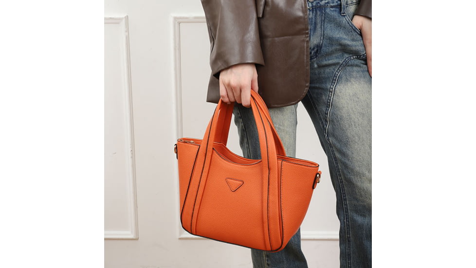 VISM BW3802 PU Leather Purse, Orange, BW3802OR