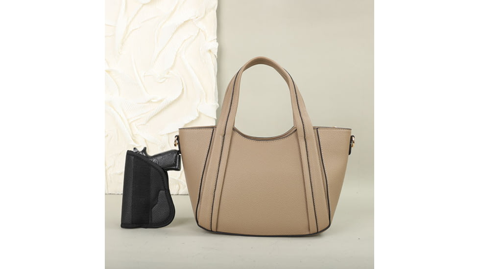 VISM BW3802 PU Leather Purse, Tan, BW3802T