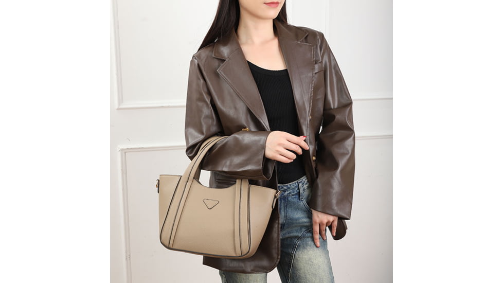 VISM BW3802 PU Leather Purse, Tan, BW3802T