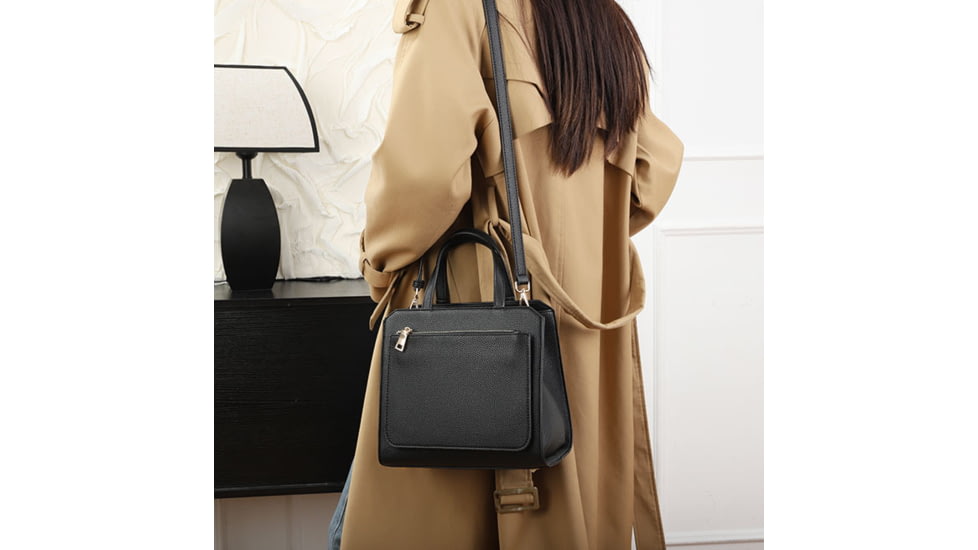 VISM BW5520 PU Leather Purse, Black, BW5520B