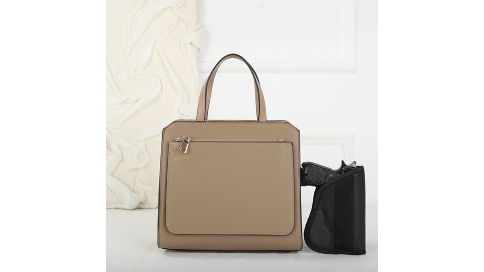 VISM BW5520 PU Leather Purse, Tan, BW5520T