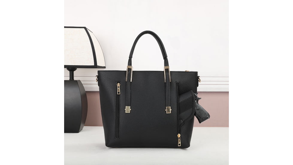 VISM BW6850 PU Leather Purse, Black, BW6850B