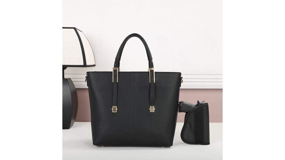 VISM BW6850 PU Leather Purse, Black, BW6850B