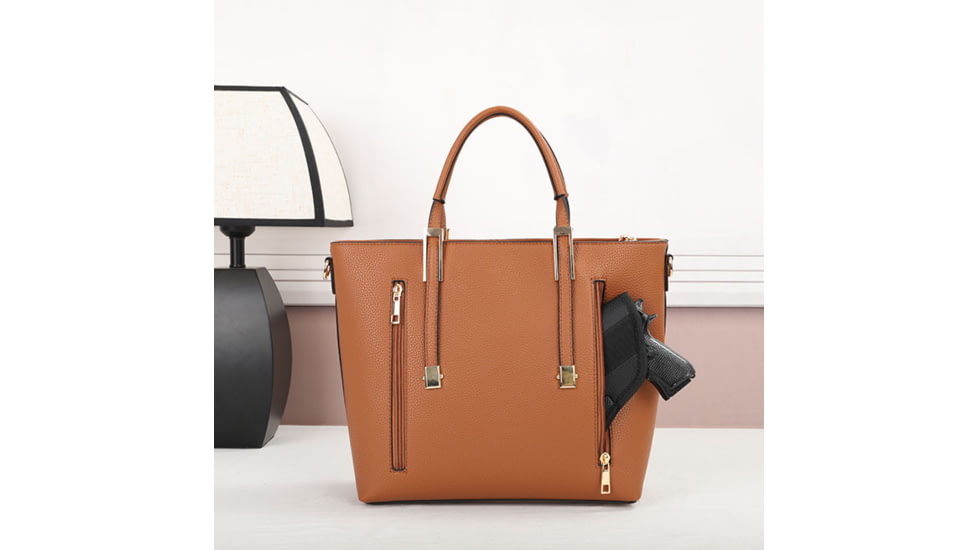 VISM BW6850 PU Leather Purse, Brown, BW6850BR