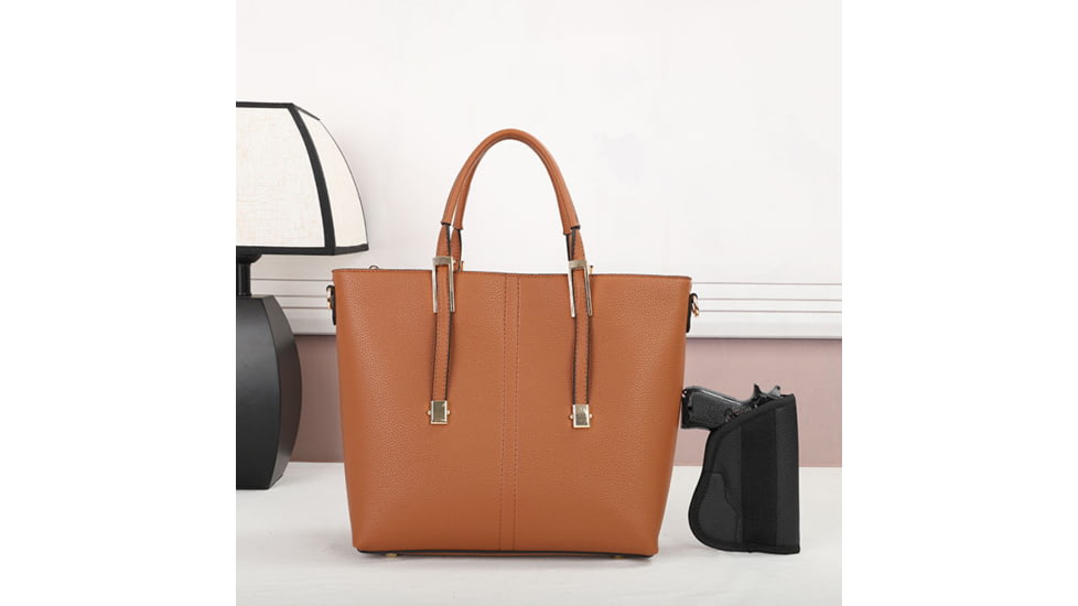 VISM BW6850 PU Leather Purse, Brown, BW6850BR