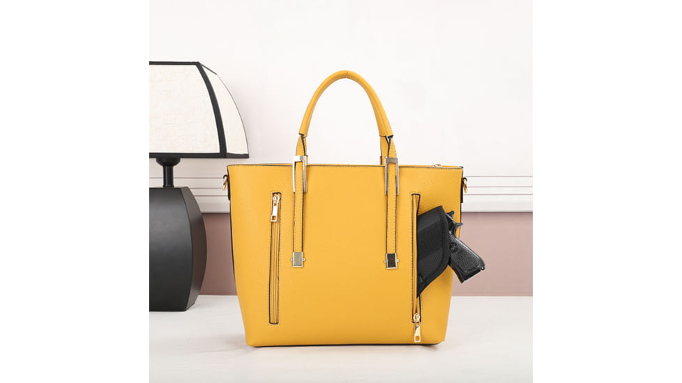 VISM BW6850 PU Leather Purse, Yellow, BW6850Y