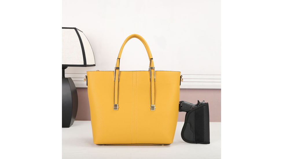 VISM BW6850 PU Leather Purse, Yellow, BW6850Y