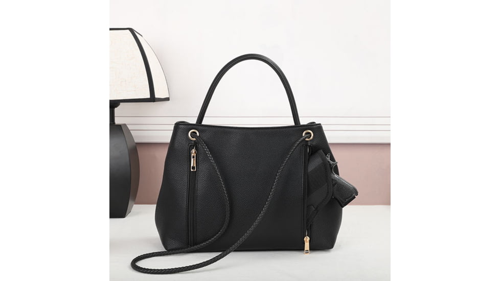 VISM BW855 PU Leather Purse, Black, BW855B