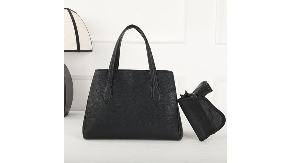 VISM BW8803 PU Leather Purse, Black, BW8803B