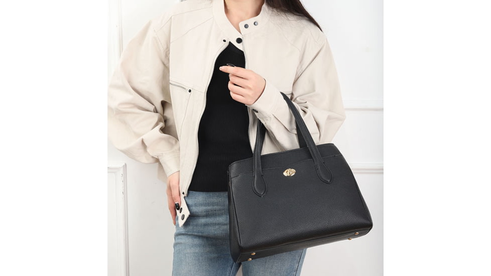 VISM BW8803 PU Leather Purse, Black, BW8803B