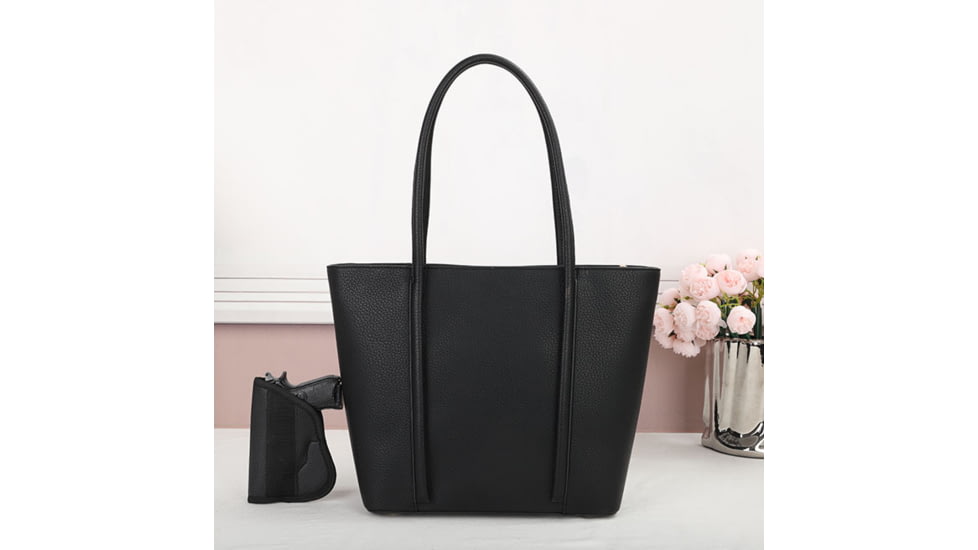 VISM BW8808 PU Leather Purse, Black, BW8808B