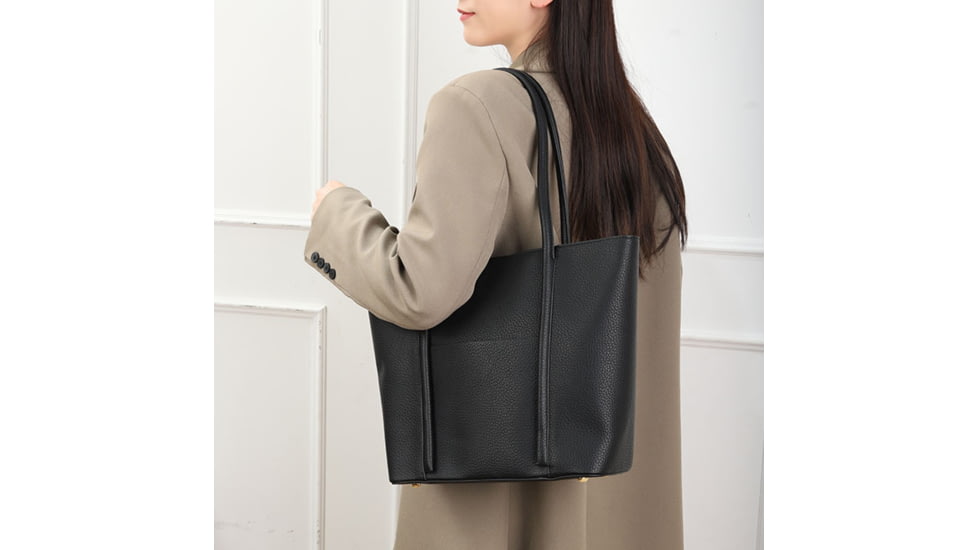 VISM BW8808 PU Leather Purse, Black, BW8808B