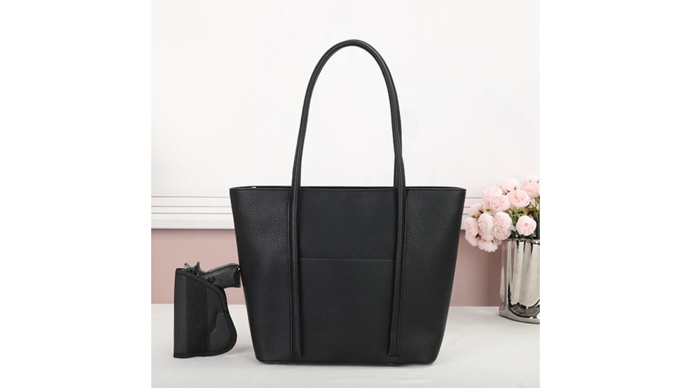 VISM BW8808 PU Leather Purse, Black, BW8808B