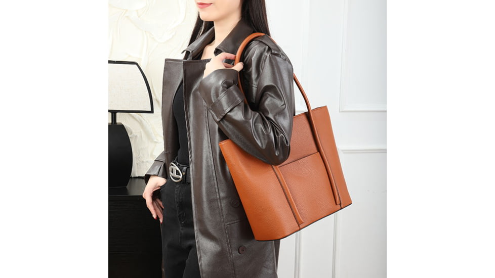 VISM BW8808 PU Leather Purse, Brown, BW8808BR