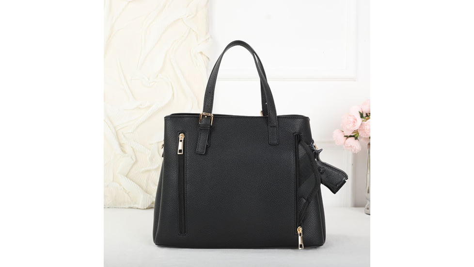 VISM BW8866 PU Leather Purse, Black, BW8866B
