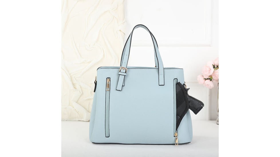 VISM BW8866 PU Leather Purse, Blue, BW8866BL