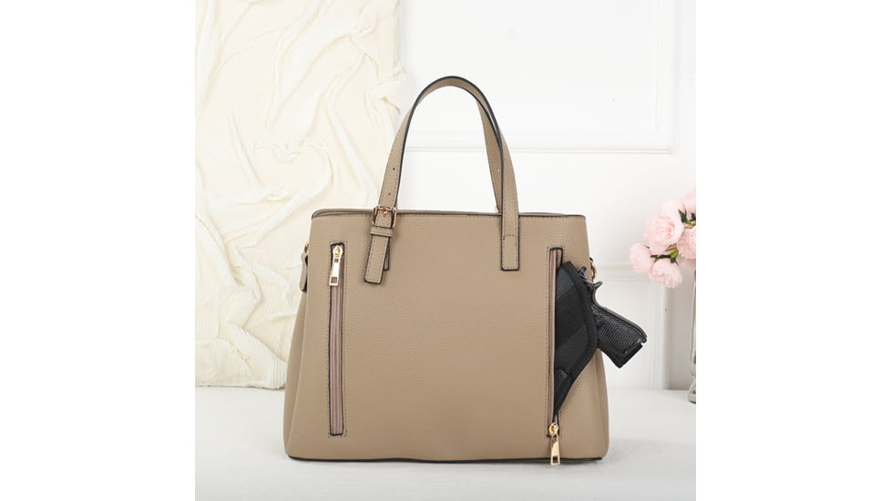 VISM BW8866 PU Leather Purse, Tan, BW8866T