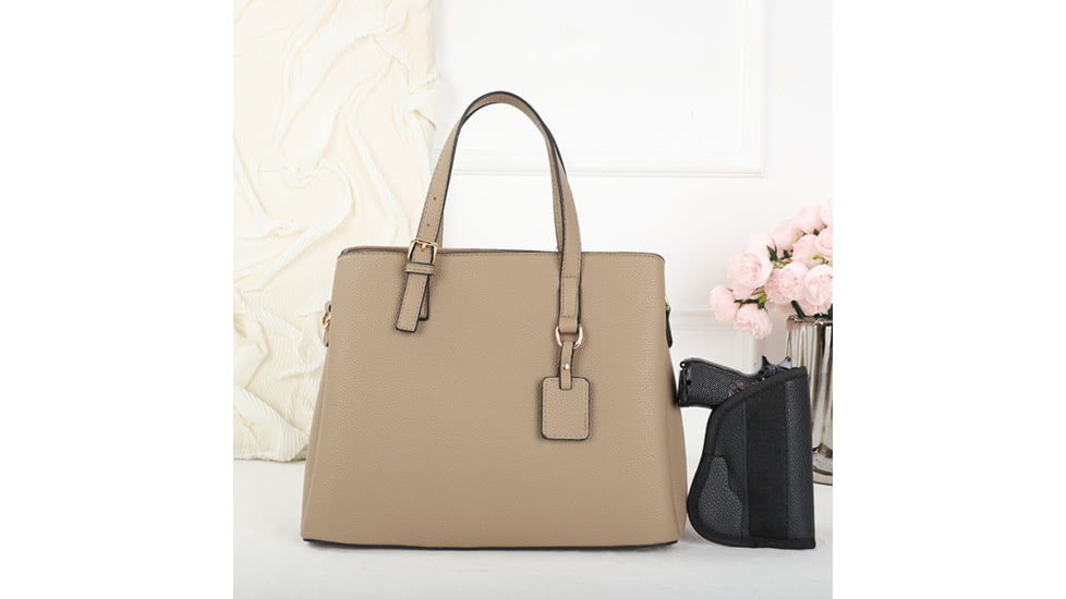 VISM BW8866 PU Leather Purse, Tan, BW8866T