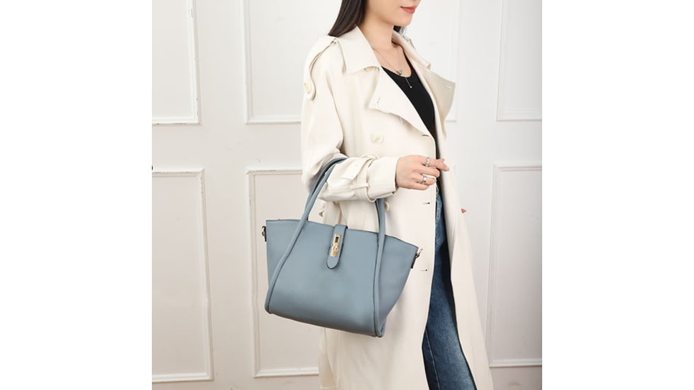 VISM BW8868 PU Leather Purse, Blue, BW8868BL