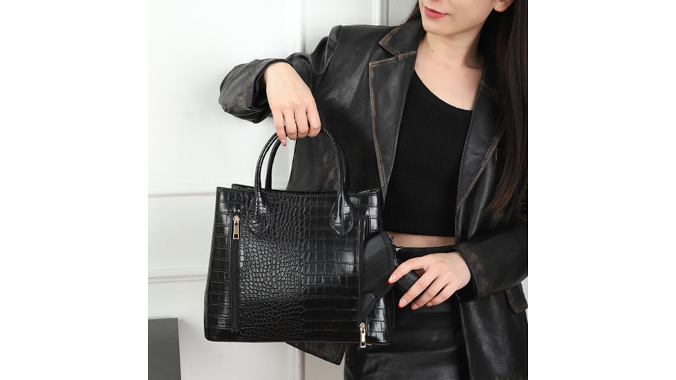 VISM BW8903 PU Leather Purse, Black, BW8903B