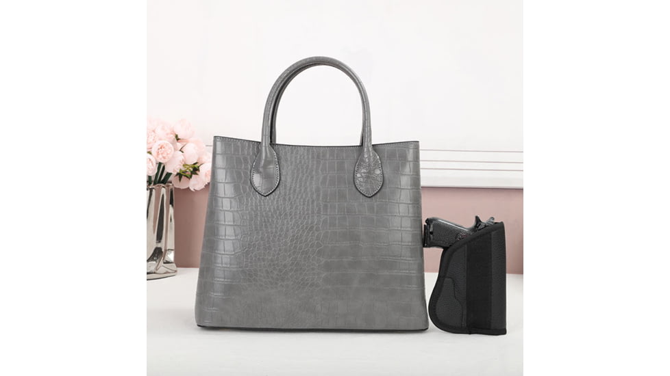 VISM BW8903 PU Leather Purse, Grey, BW8903GY