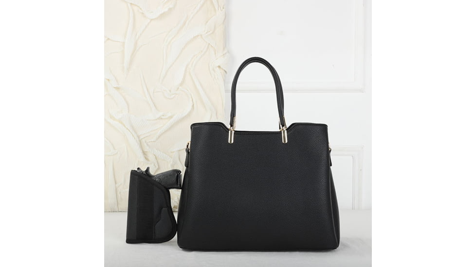 VISM BW8908 PU Leather Purse, Black, BW8908B