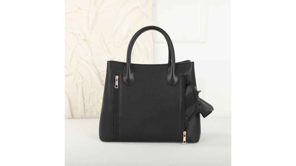 VISM BW9861 PU Leather Purse, Black, BW9861B