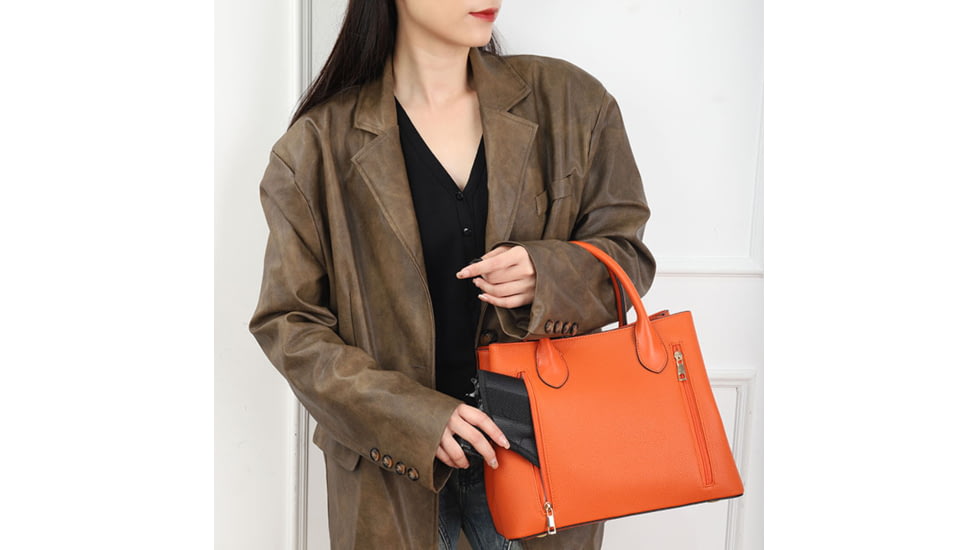 VISM BW9861 PU Leather Purse, Orange, BW9861OR