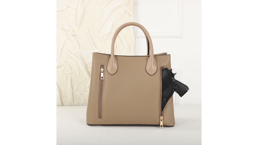 VISM BW9861 PU Leather Purse, Tan, BW9861T