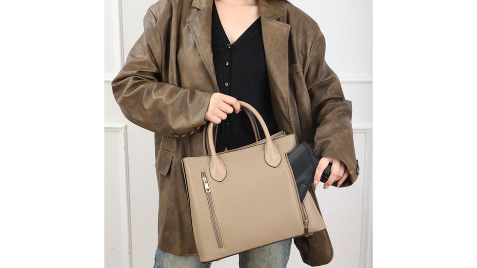 VISM BW9861 PU Leather Purse, Tan, BW9861T