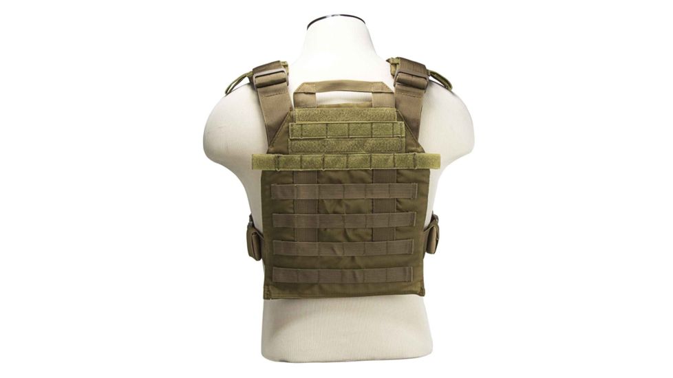 Vism By Ncstar Fast Plate Carrier for 10x12in Plates, Tan, CVPCF2995T
