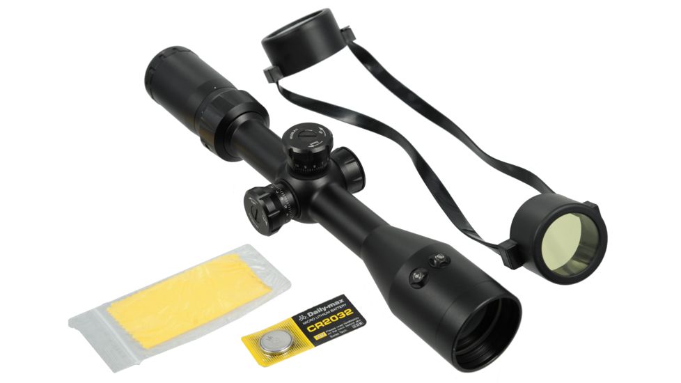 Vism 3-9X42 Rifle Scope With Integrated Red Laser/Black with Mil-Dot Reticle VSFLRBM3942G