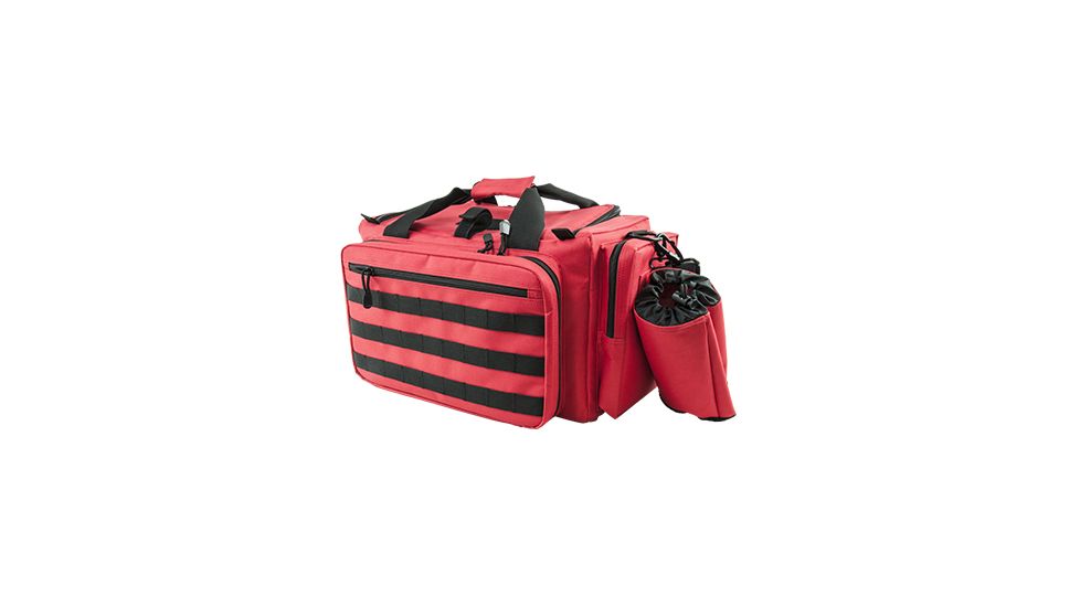 VISM Competition Range Bag w/ Zippered Compartments, Red w/Black Trim CVCRB2950R
