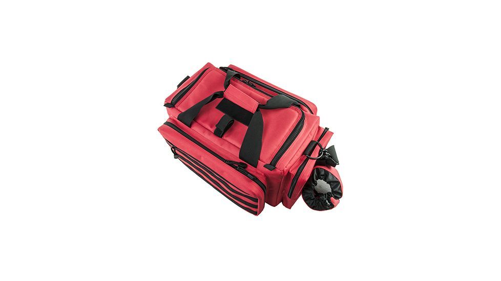 VISM Competition Range Bag w/ Zippered Compartments, Red w/Black Trim CVCRB2950R