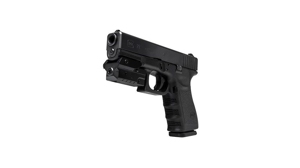 Vism Compact Pistol Green Laser with Strobe, Black VAPRLSMCG