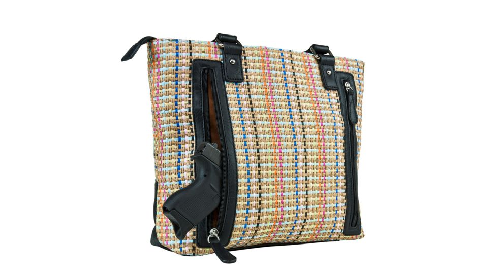 Vism Concealed Carry Printed Tote Bag, Black, BWK001