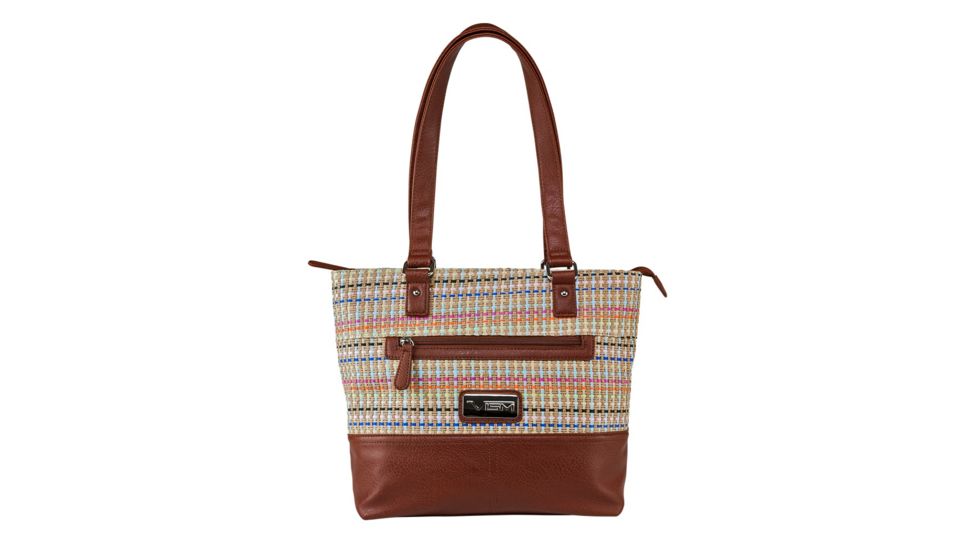 Vism Concealed Carry Printed Tote Bag, Brown, BWK003