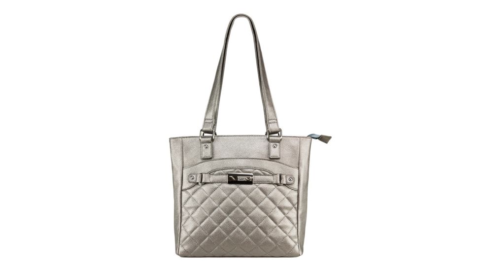 Vism Concealed Carry Quilted Tote Bag, Urban Gray, BWH002