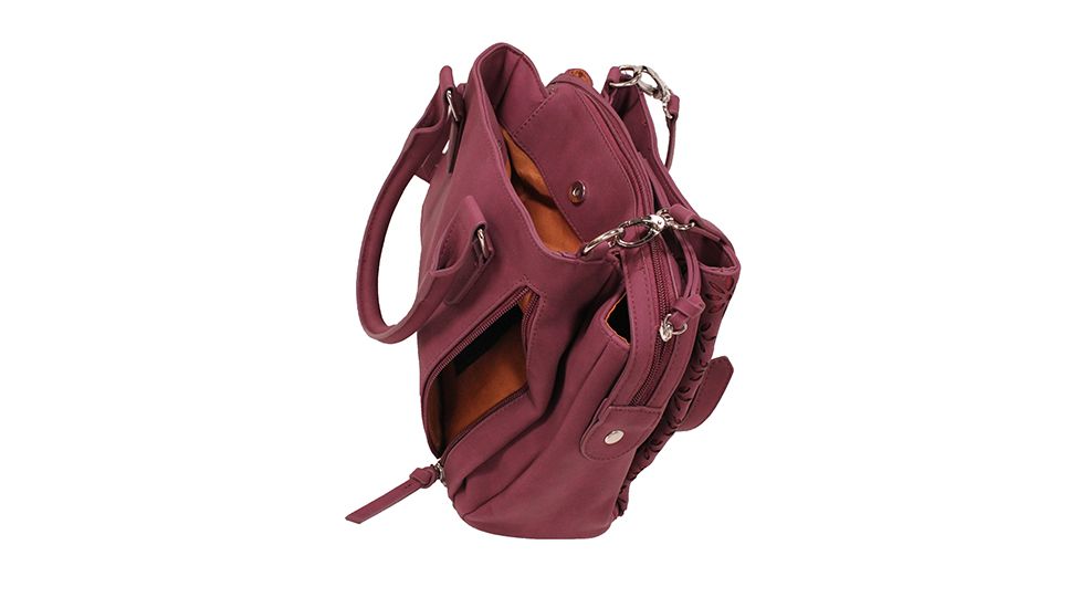 Vism Daisy Crossbody Satchel, Burgundy, BWQ003