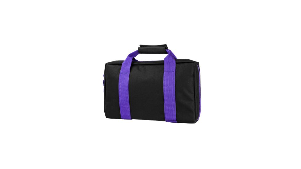 VISM Discreet Handgun / Pistol Case, Black w/ Purple Trim CPBPR2903