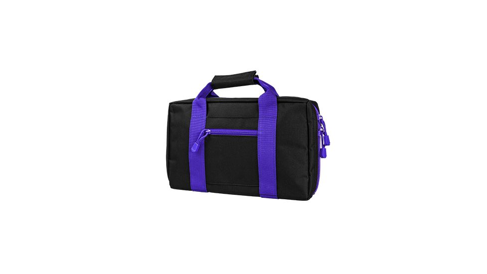 VISM Discreet Handgun / Pistol Case, Black w/ Purple Trim CPBPR2903