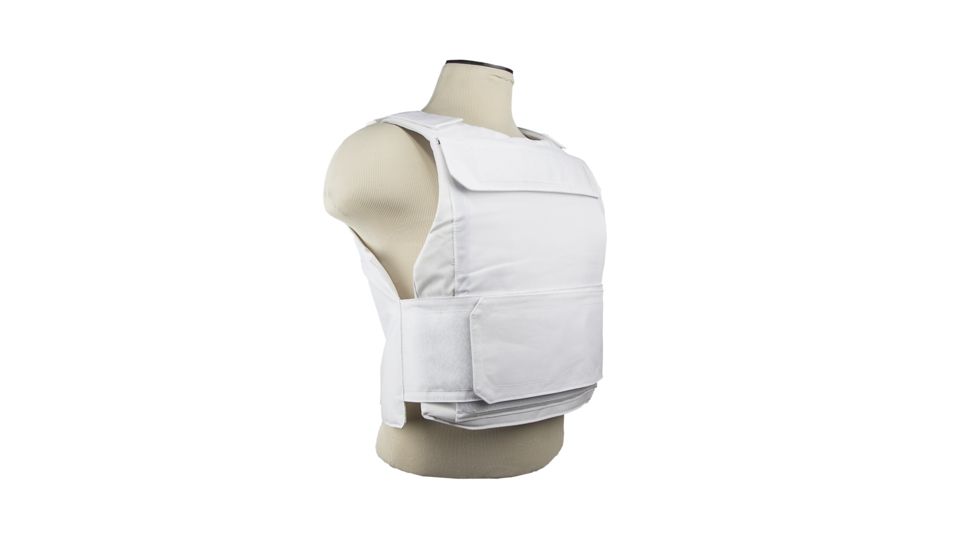 VISM Discreet Plate Carrier, White, Medium-2XL, CVPCVD2975WH