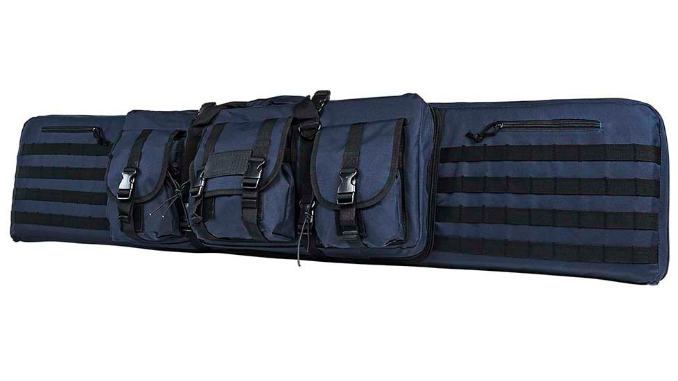 VISM Double 52in Carbine Case, Blue With Black Trim, CVDC2946BL-52